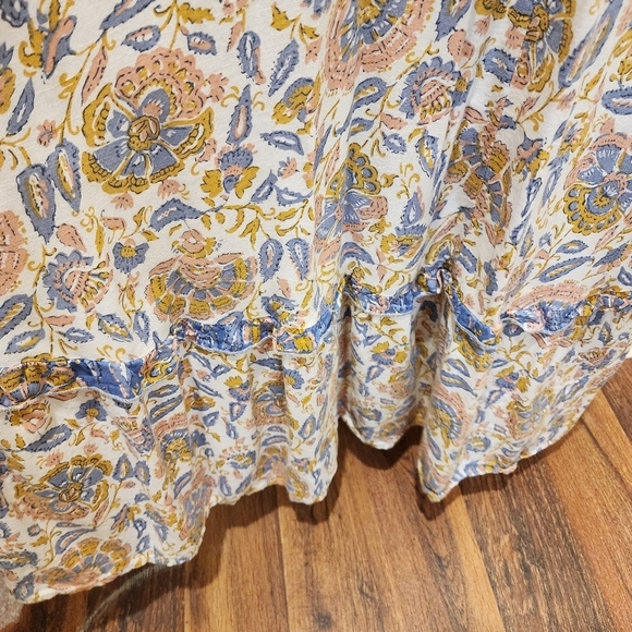 Sincerely Jules Long Floral Boho Spring Flare Casual Dress size L - Picture 9 of 12